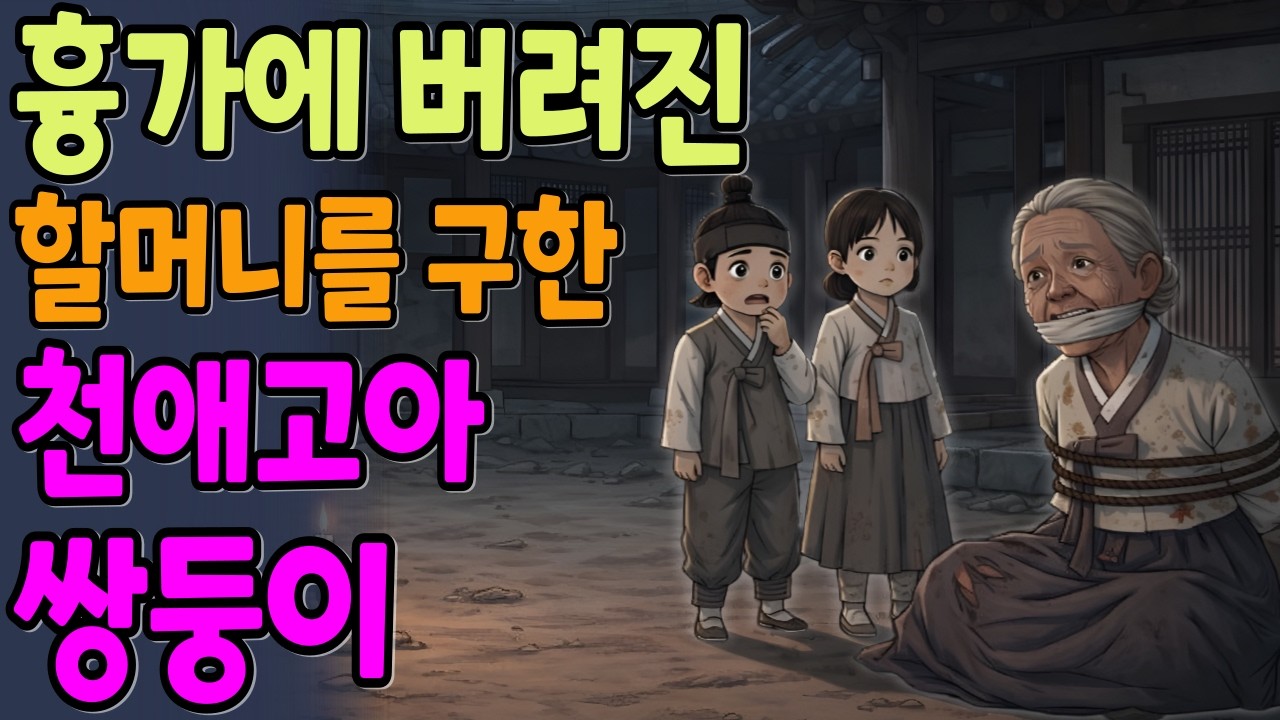 흉가에 버려진 할머니를 구한 고아 쌍둥이 오누이, 그 할머니의 정체는? | 야담 옛날이야기 수면동화 오디오북