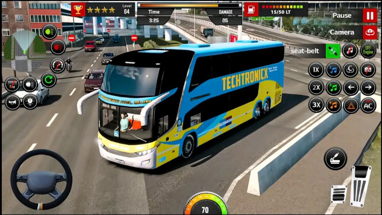Bus simulator Indonesia game 3D game 🎮truck vehicle 3D game city bus stand driving Android gameplay 