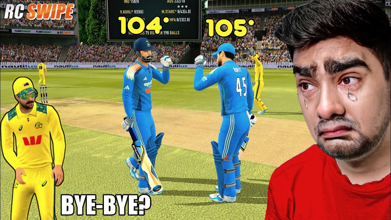 Ro-Ko Retirement! India Vs Australia ODI RC Swipe (Dynamic AI)