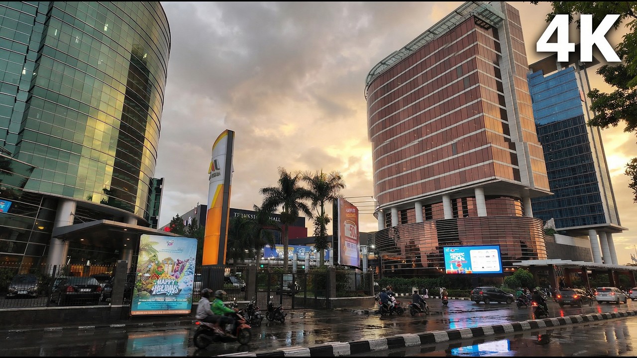 Walking Through Bandung After Rain | Calm Evening City Walk 4K
