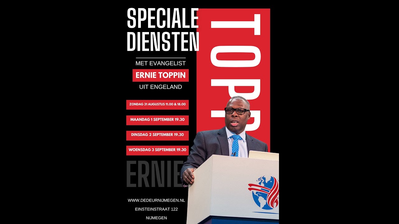 Dienst met Evangelist Ernie Toppin | Zondagavond 31-8-2025