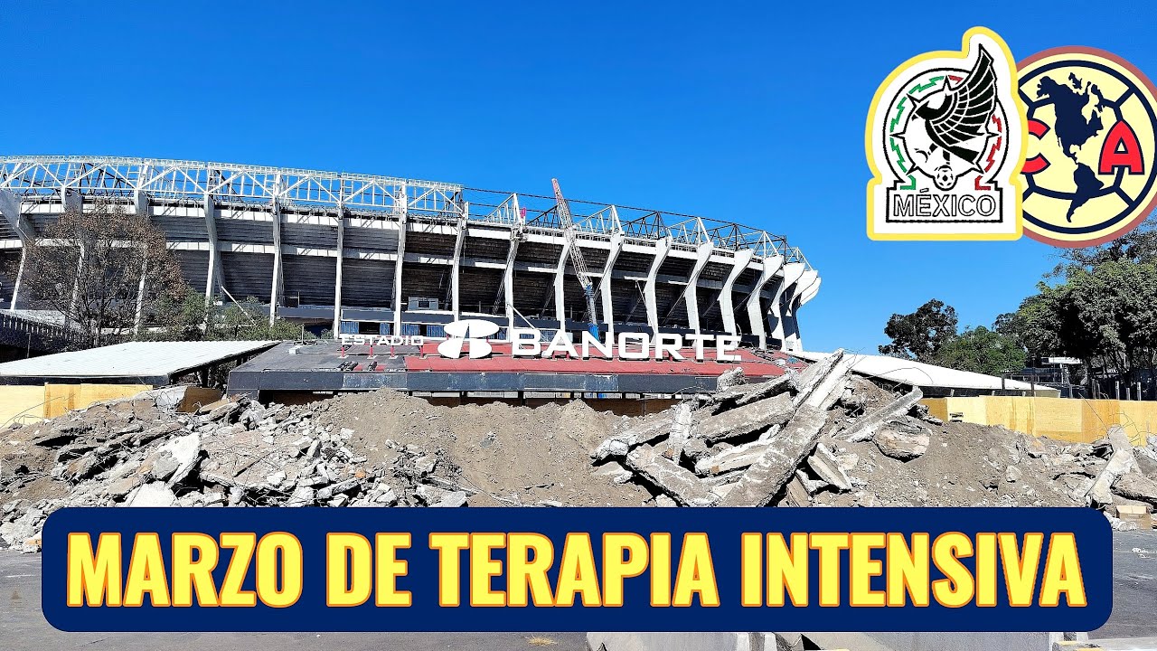 En obra negra la reinauguración del Estadio Azteca