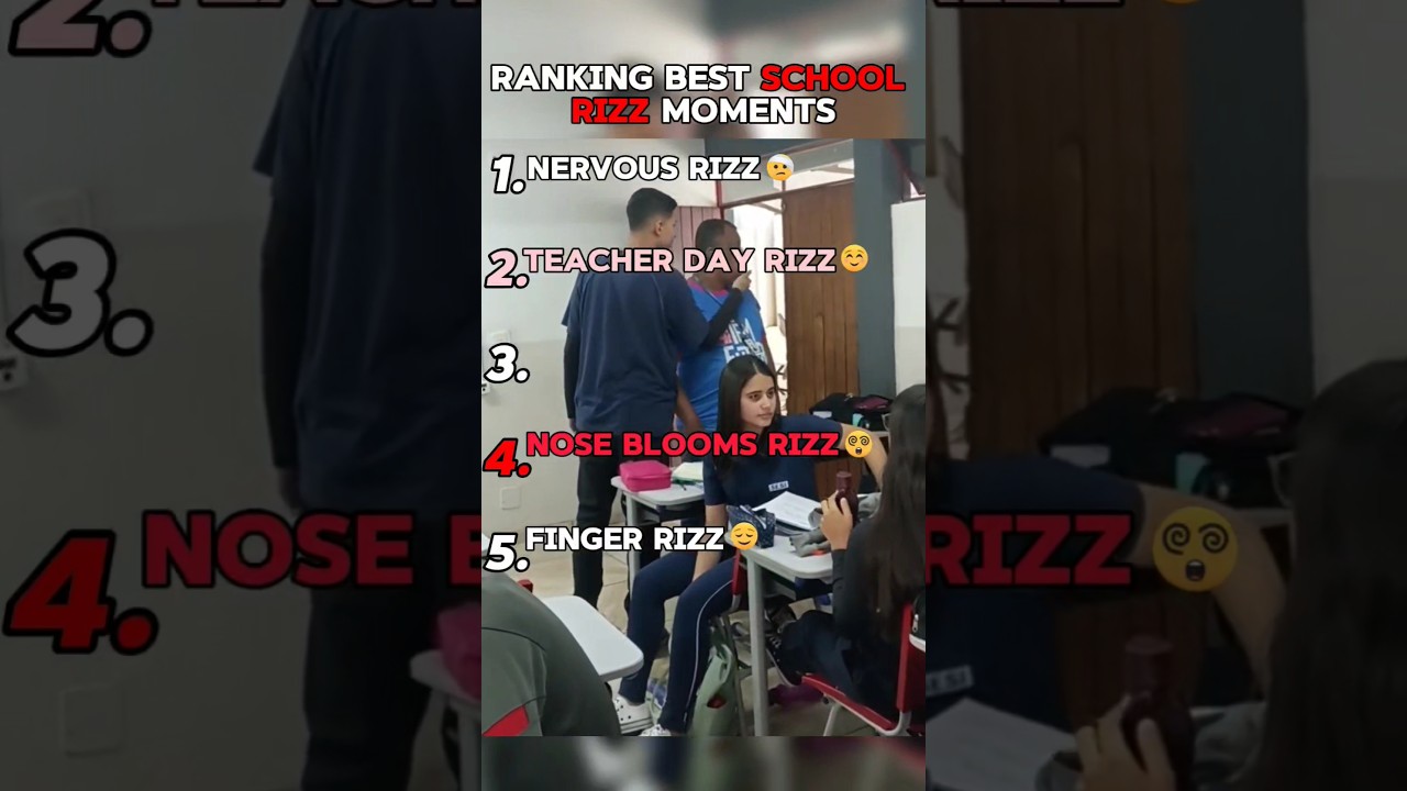 Ranking Best School Rizz Moments ❤️&zwj;🔥