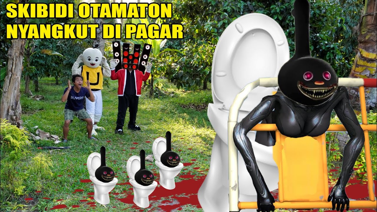 SKIBIDI OTAMATON BLACK TERJEPIT PAGAR?!