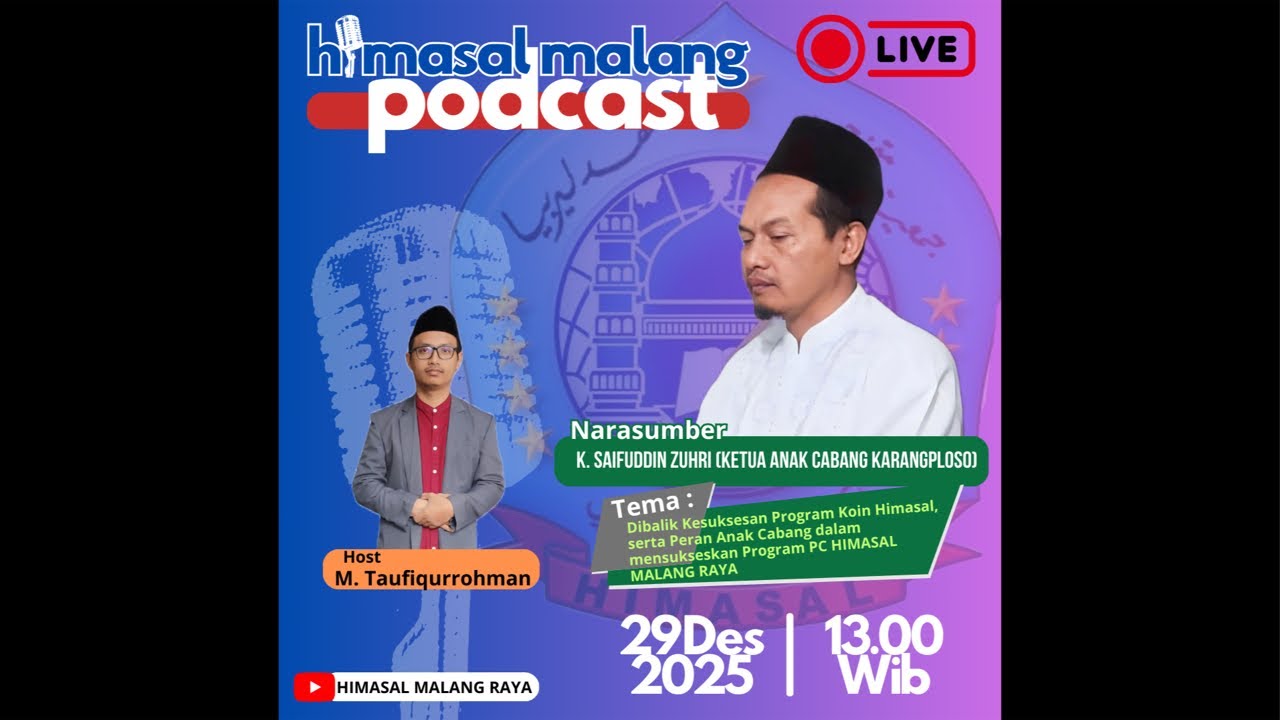 PODCAST HIMASAL MALANG RAYA #7 Bersama K. Saifuddin Zuhri, Ketua Ancab Karangploso