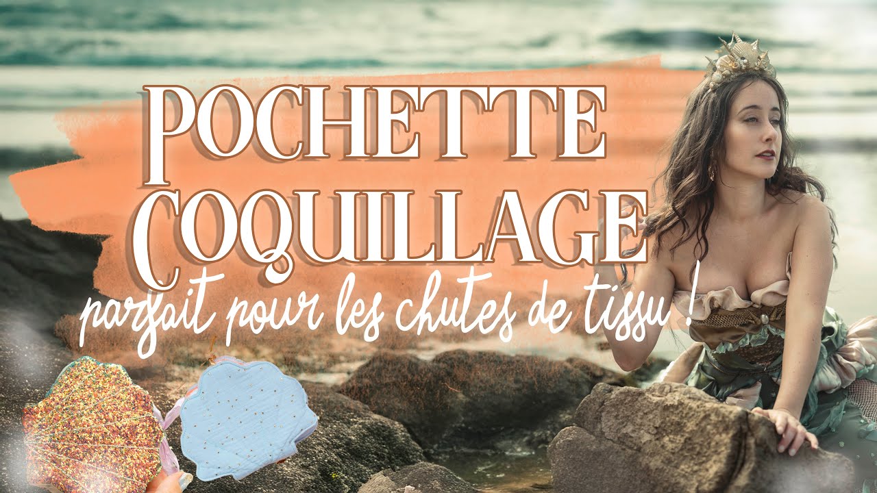 Pochette Coquillage 🧵 Tuto Couture Détaillé | Parfait pour les Chutes de Tissu !