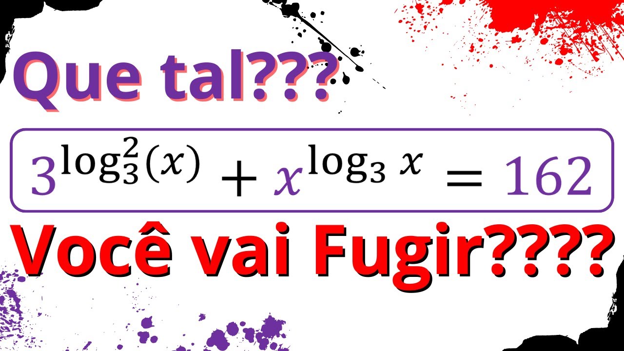 DESAFIO de Equação Logarítmica [Matemática]