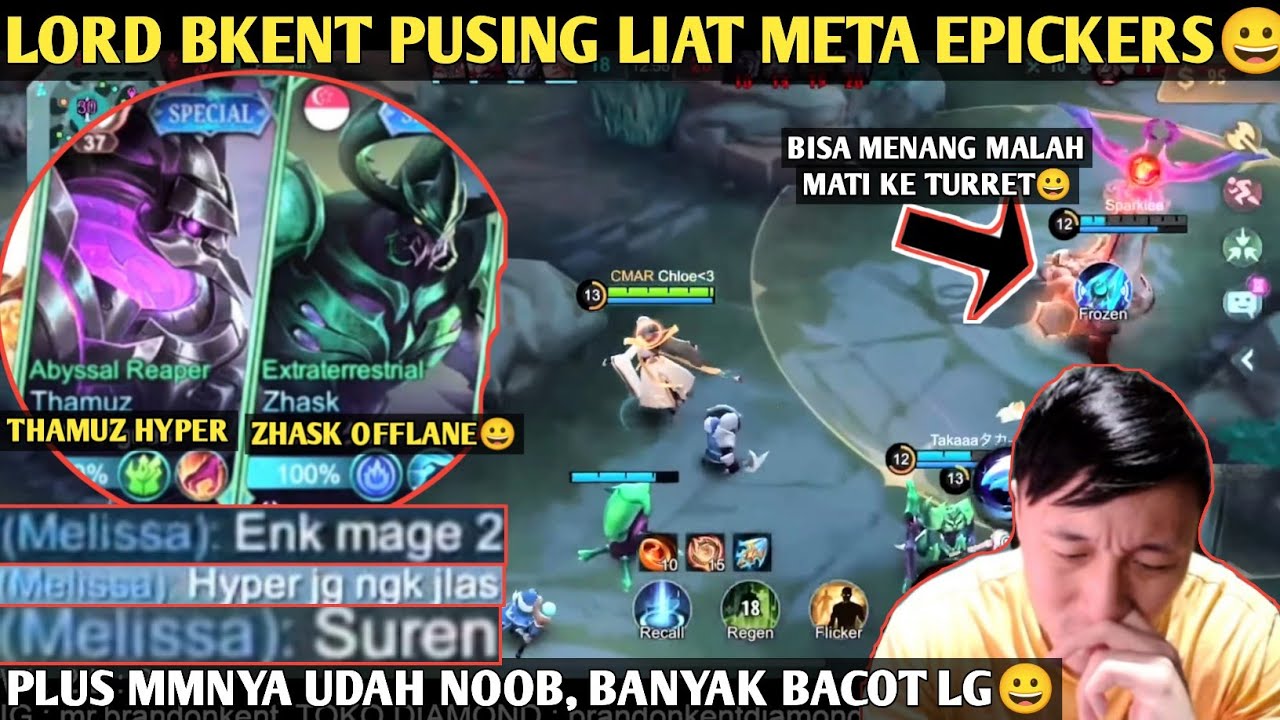 LORD BKENT PUSING LIAT META EPICKERS, PLUS MMNYA UDAH NOOB BANYAK BACOT, THE REAL EPIC ABADI😀