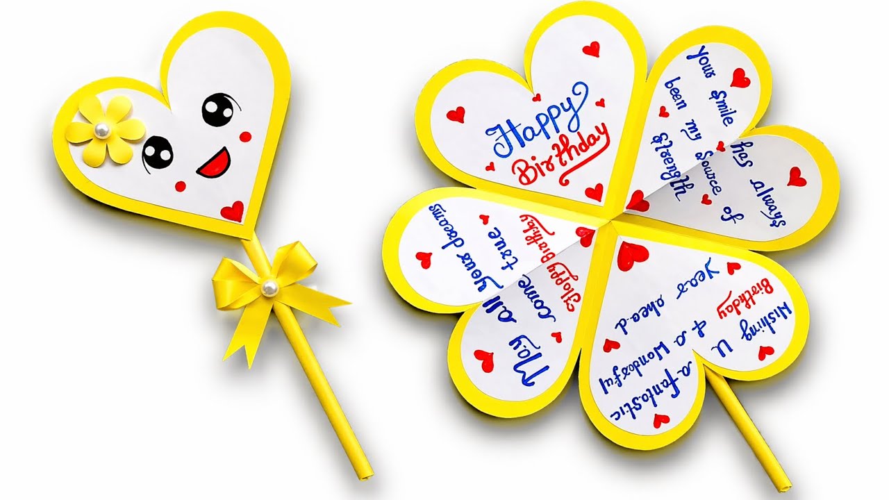 DIY - Happy Birthday Card | Anniversary Card | Handmade Greetings Card | Birthday Card