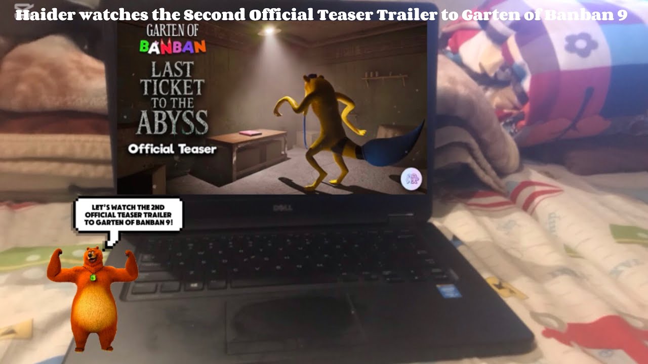Haider watches the Second Official Teaser Trailer to Garten of Banban 9