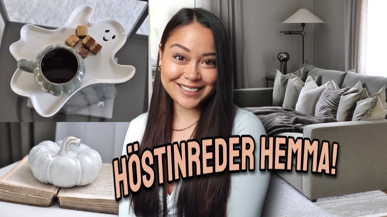 NU HÖSTINREDER VI VARDAGSRUMMET & HALLEN! 2025 🍂🍄‍🟫