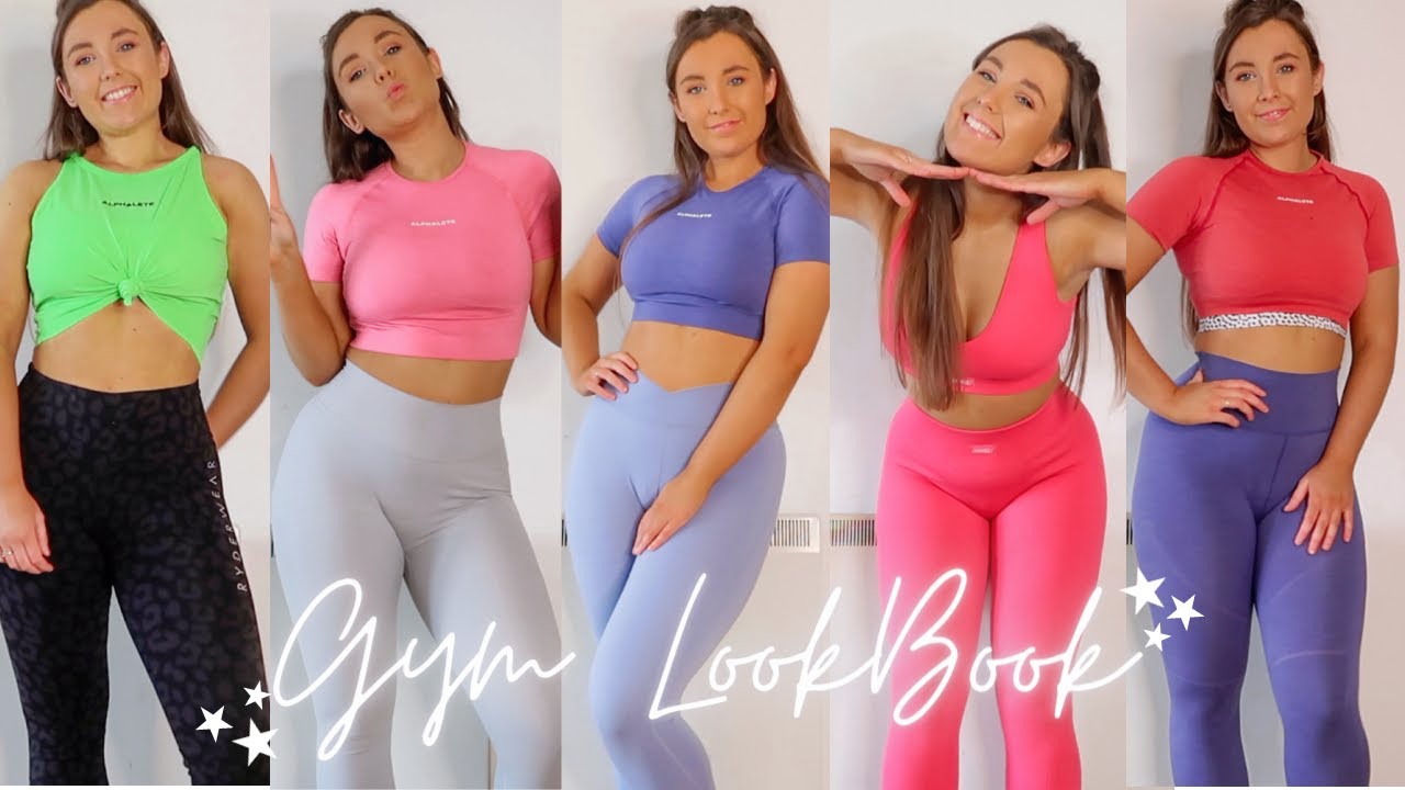 GYM LOOKBOOK | Cute Gym Outfit Ideas | Alphalete, Bo+Tee, Ryderwear & More!