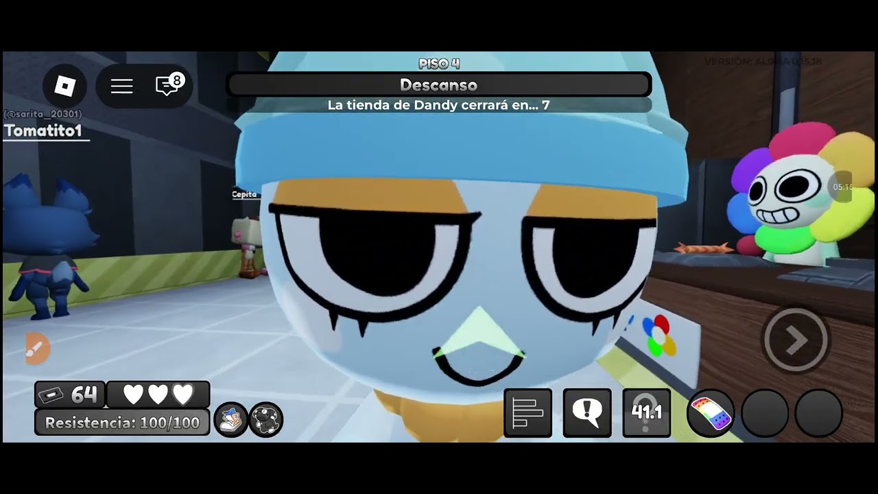 Jugando a Dandy's world a las 7:00AM-