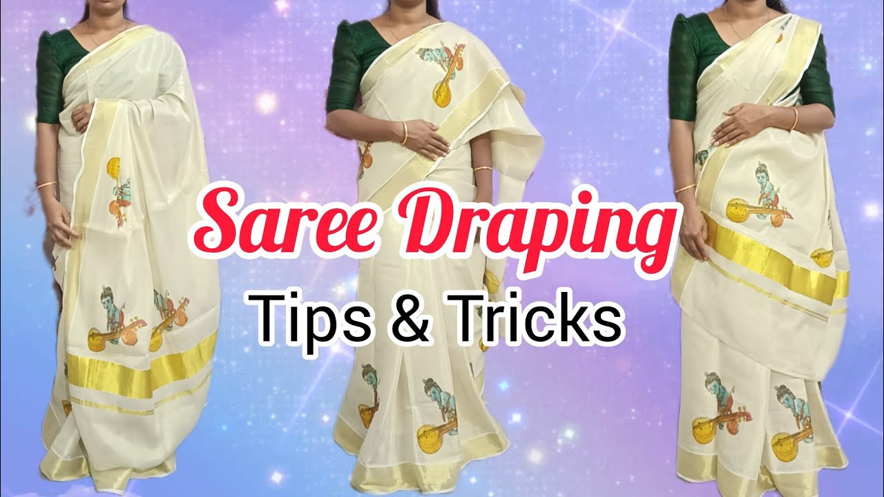 Saree Draping Tutorial Video #saree #sareedraping #sareetutorial #draping #drapingsaree