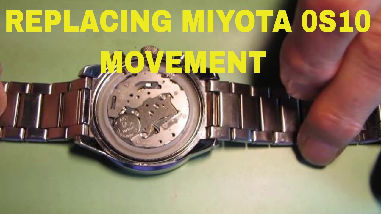 Replacing Miyota/Citizen 0S10 Quartz Watch Chronograph Movement How To
