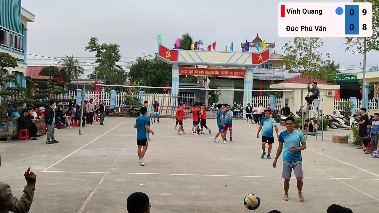 Giải bóng chuyền xã Tượng Lĩnh Mừng Đảng Mừng Xuân năm 2026: Vĩnh Quang - Đức Phú Vân