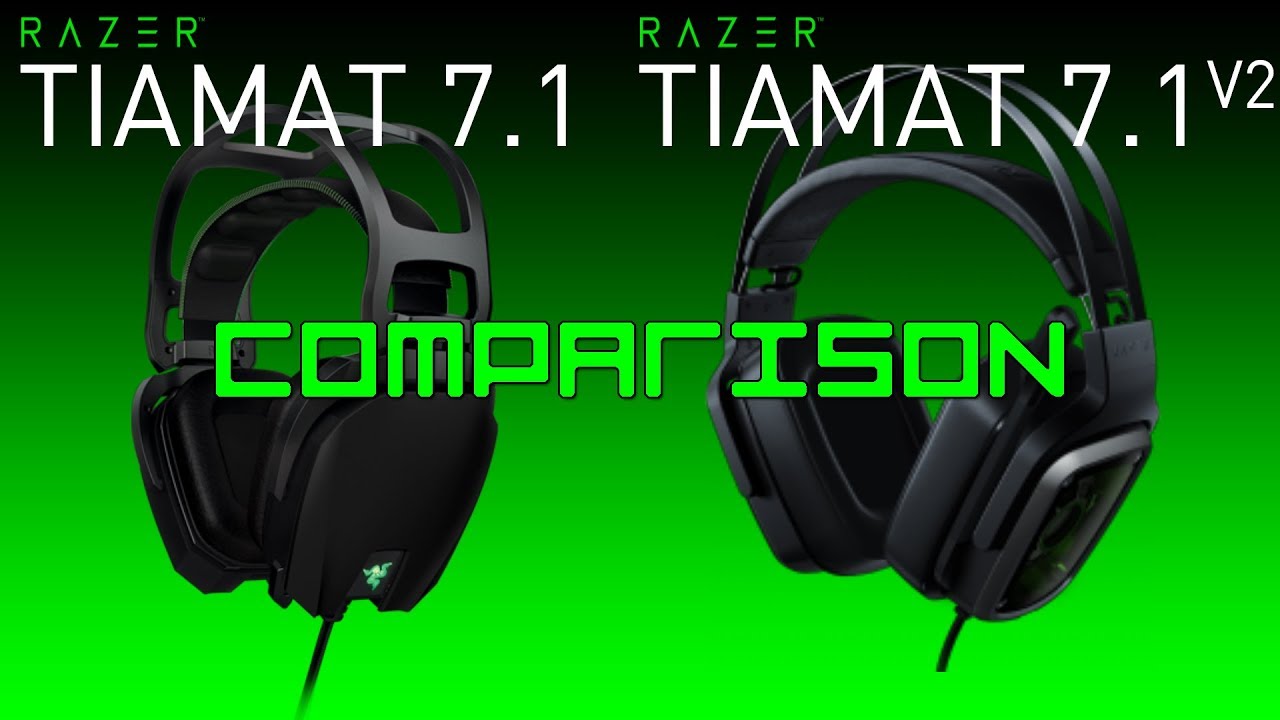 Razer Tiamat 7.1 V1/V2 Comparison