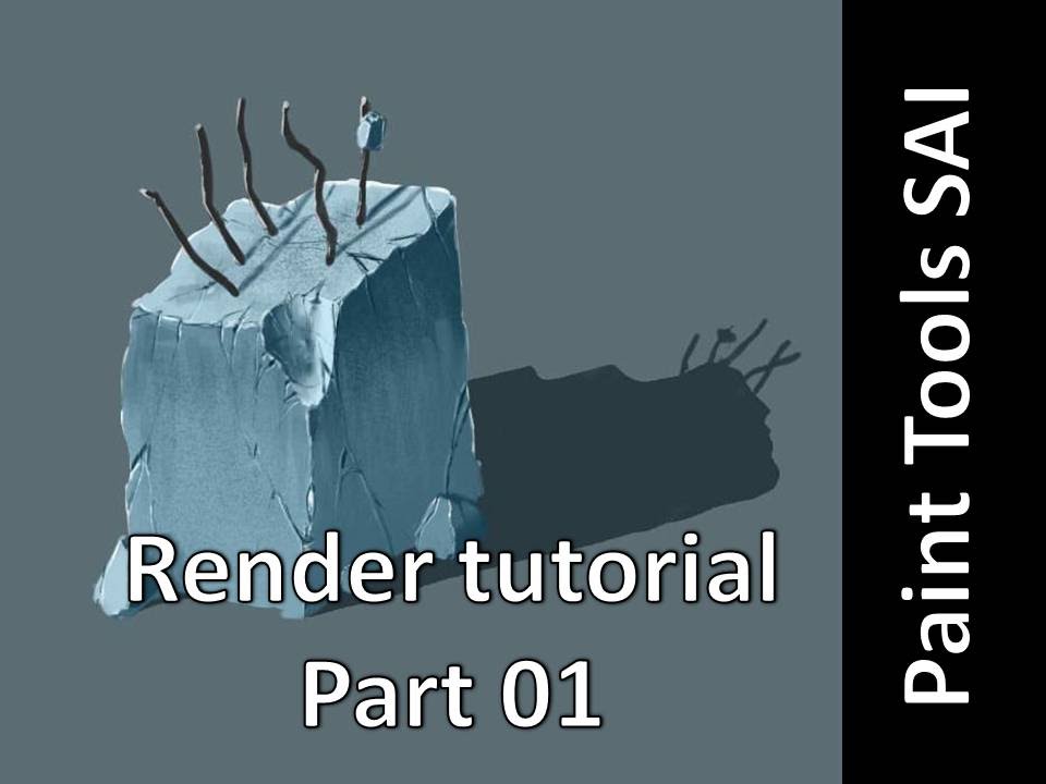 Paint Tools Sai - Rendering tutorial part 01