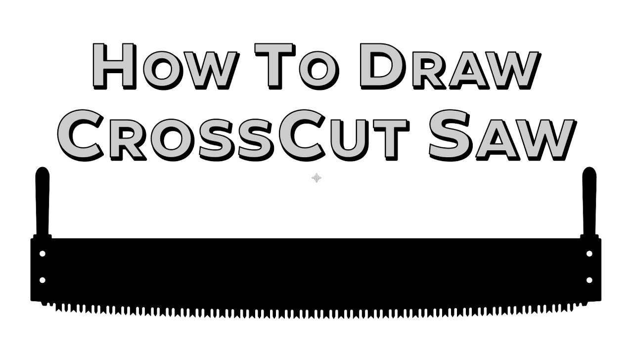How to Draw a Crosscut Saw CNC Art