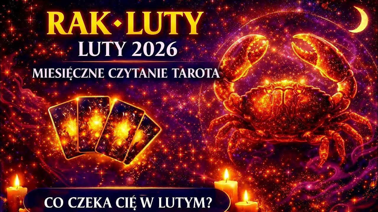 RAK – LUTY 2026 🔮 Miłość i Finanse ✨ Tarot + Rada #rak #tarot #horoskop #luty #2026 #czytanietarota