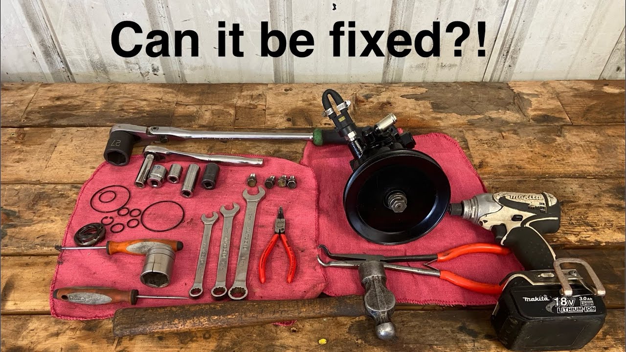 How to rebuild a leaky Toyota 22r Power steering pump (It works great)