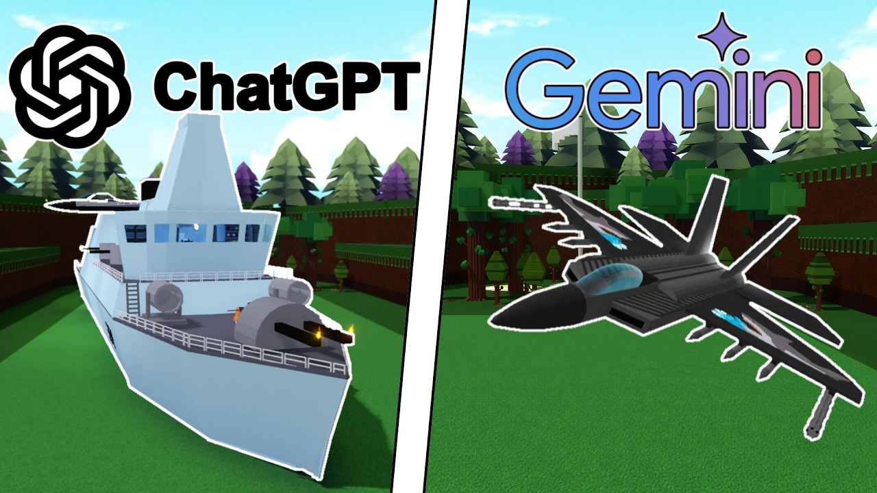 I Let ChatGPT And Gemini Compete To Create The CRAZIEST Builds In Build A Boat For Treasure