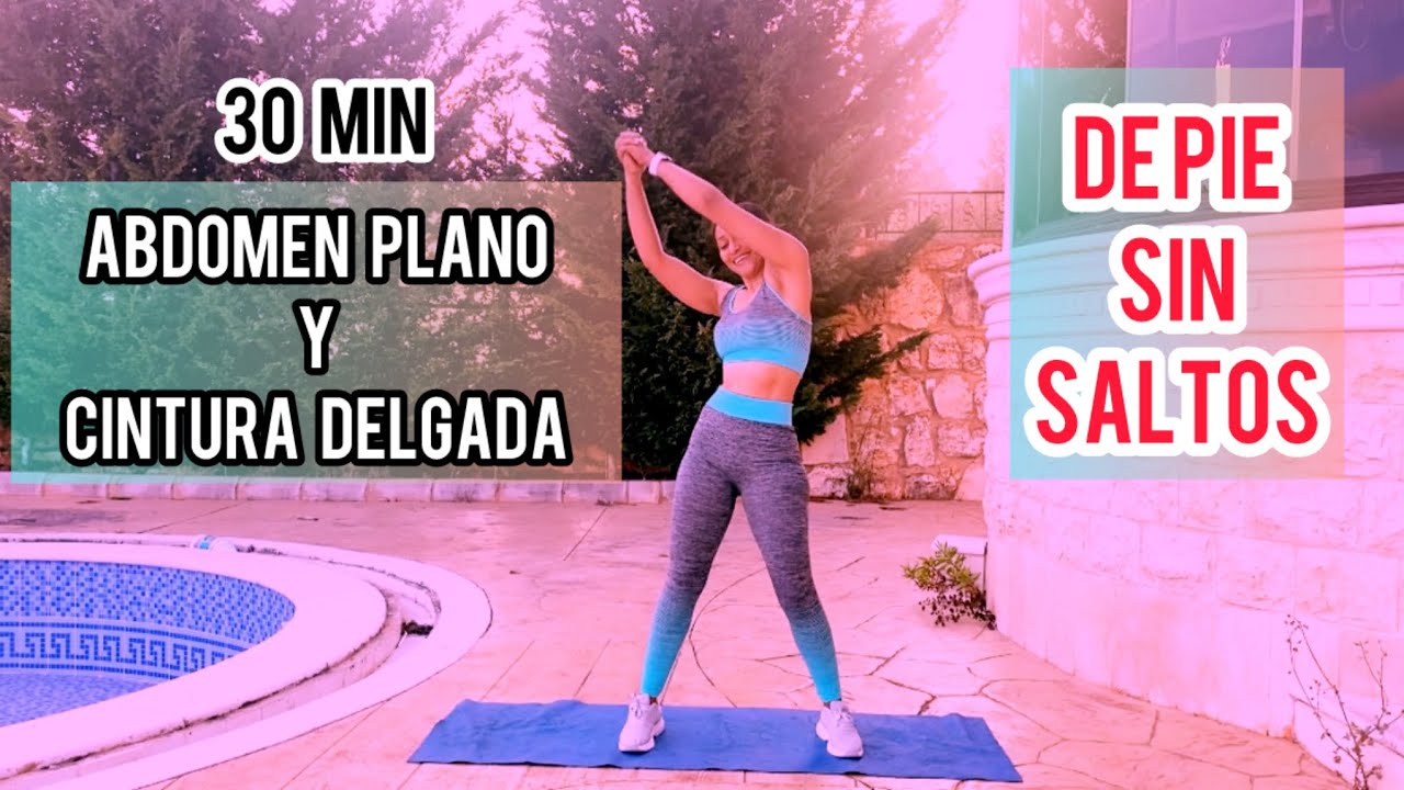 CARDIO SIN SALTOS PARA ELIMINAR GRASA DEL ABDOMEN Y CINTURA/30 Min #athome