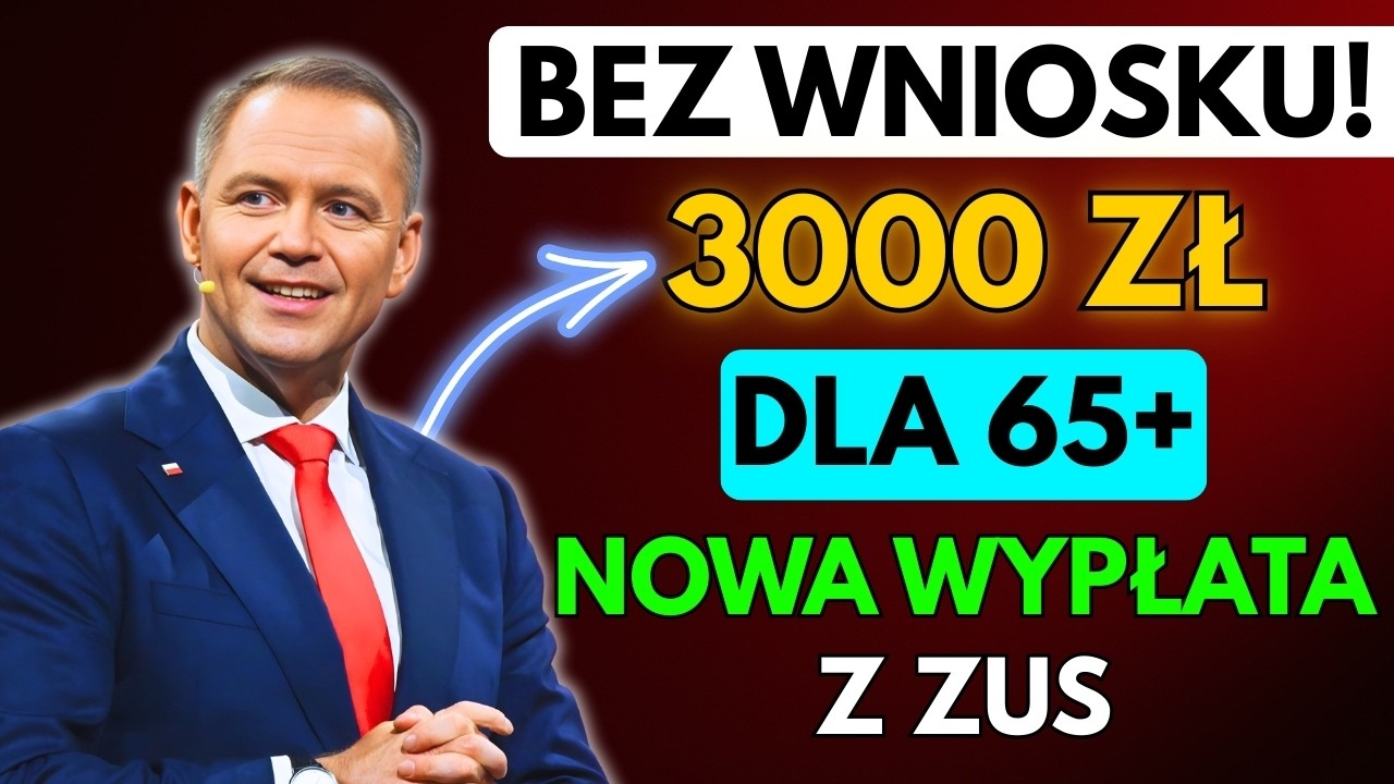 🚨 ZUS Wypłaci 3000 zł Seniorom 65+ Bez Wniosku! Sprawdź Czy Dostaniesz Pieniądze