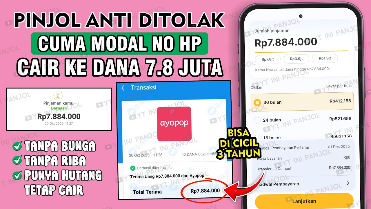 PINJOL MUDAH CAIR 2025 KE DANA - PINJOL TANPA BI CHECKING - PINJOL DATA BUSUK CAIR