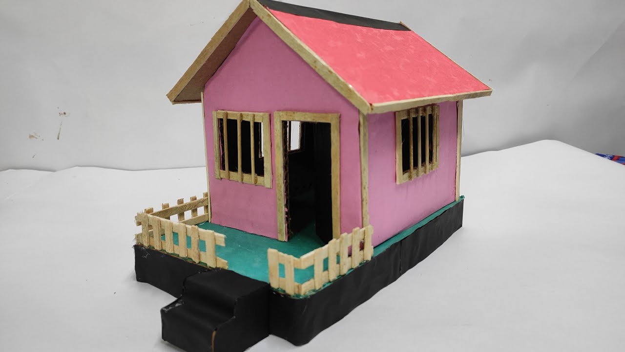How To Make Cardboard House |DIY Miniature Cardboard House | Small House With Cardboard.