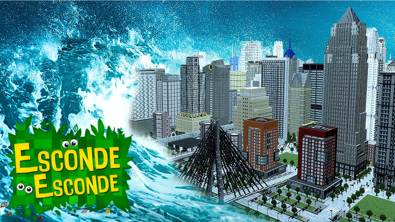 Minecraft: TSUNAMI GIGANTE! (Esconde-Esconde)