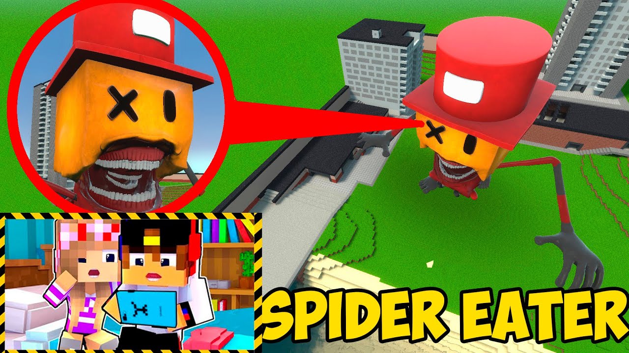 МОЙ ДРОН СНЯЛ SAMMYNI SPIDERINI EATER РОБЛОКС в Реальной Жизни в МАЙНКРАФТ ДЕВУШКА ВИДЕО MINECRAFT