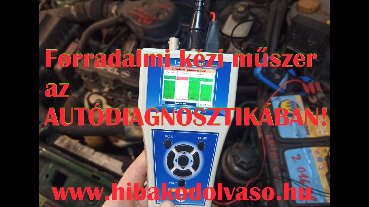 Forradalmian új műszer az autódiagnosztikában. Relatív kompresszió teszter KÉZI műszerben.