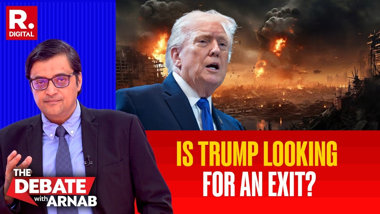 Debate with Arnab: Is Trump Trying to Escape? | Sharmine Narwani | Iran-Israel + US War