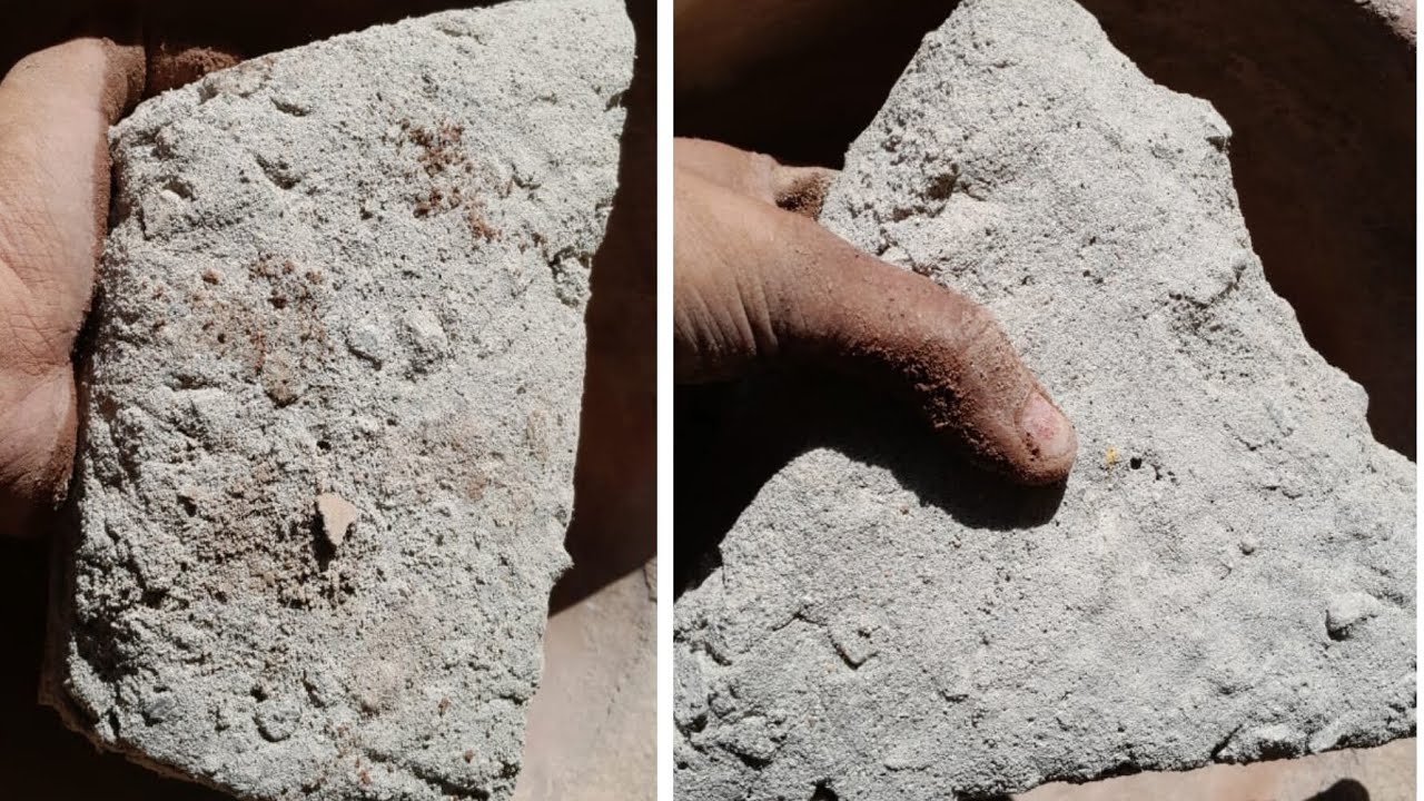 New/slab of sand cement dry claypot and water tub crumbling❤️super satisfying 🔥🔥#foryou #satisfying 