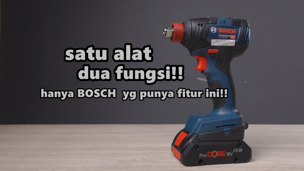 untuk sekrup oke buka baut juga oke! - BOSCH GDX 18V-200 CORDLESS BRUSHLESS IMPACT DRIVER/WRENCH 18V