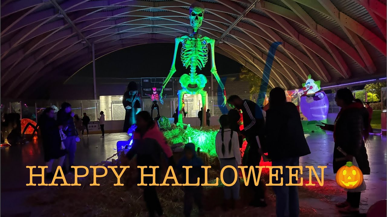 🎃 கனடாவில் ஹலோவீன் கொண்டாட்டம்🇨🇦/Halloween Fright Nights in our community centre/Canada Tamil vlog