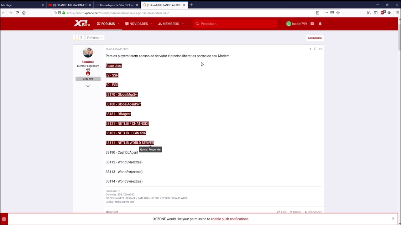 COLOCANDO SEU MU NA VPS E ONLINE