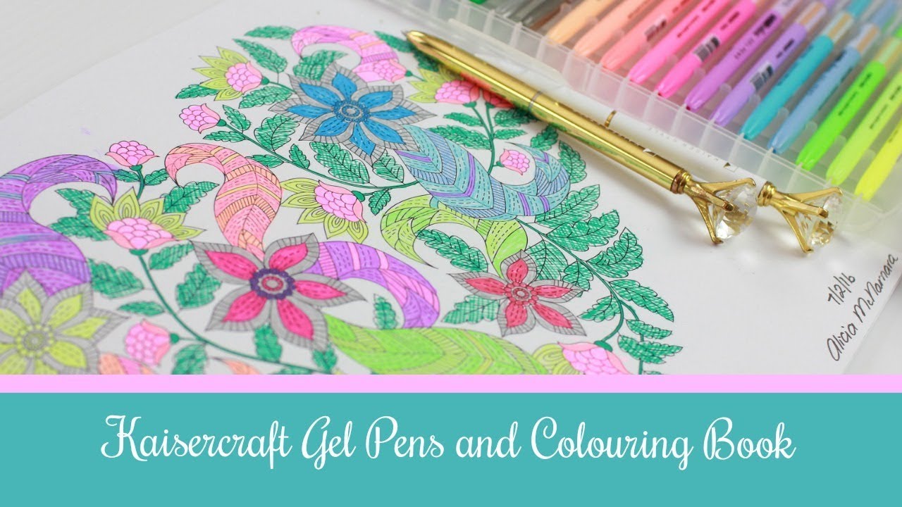 Kaisercraft Gel Pens and Colouring Books