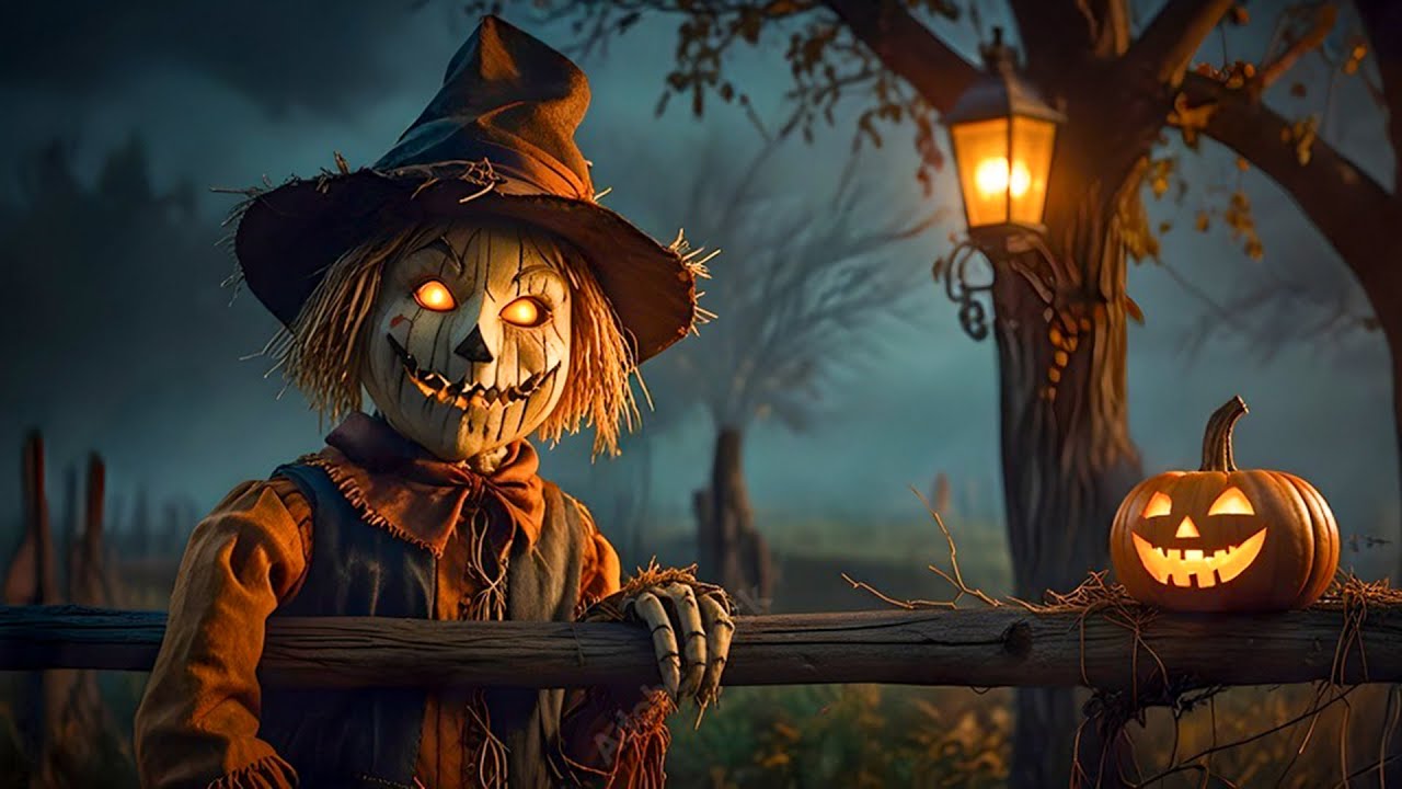 Relaxing Halloween Ambience 🎃 Ghostly Night at the Abandoned Mansion 👻 Creepy Sounds