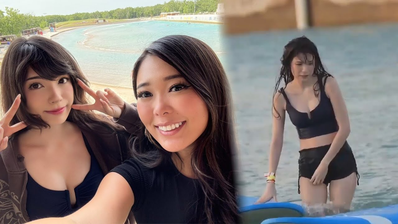 Emiru and ExtraEmily go surfing