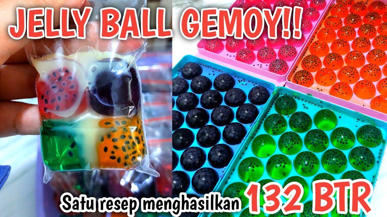 RESEP JELLY BALL SUPER GEMOY, KENYAL DAN GAK GAMPANG PECAH | SEKALI COBA BOCIL-BOCIL MINTA TAMBAH