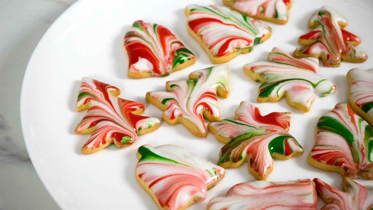 Marbled Icing Sugar Cookies