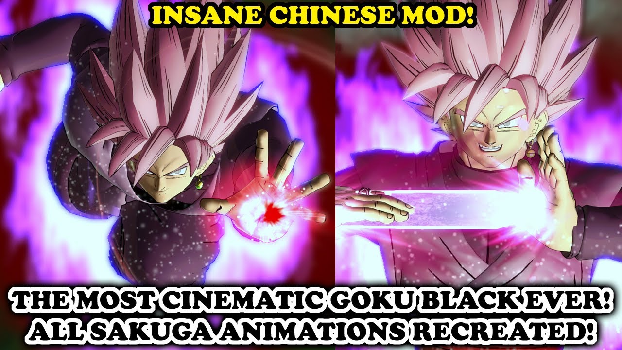 NEW Cinematic Goku Black w/ All Sakuga Animations Recreated in INSANE DETAILS (Chinese Mod)!!! DBXV2