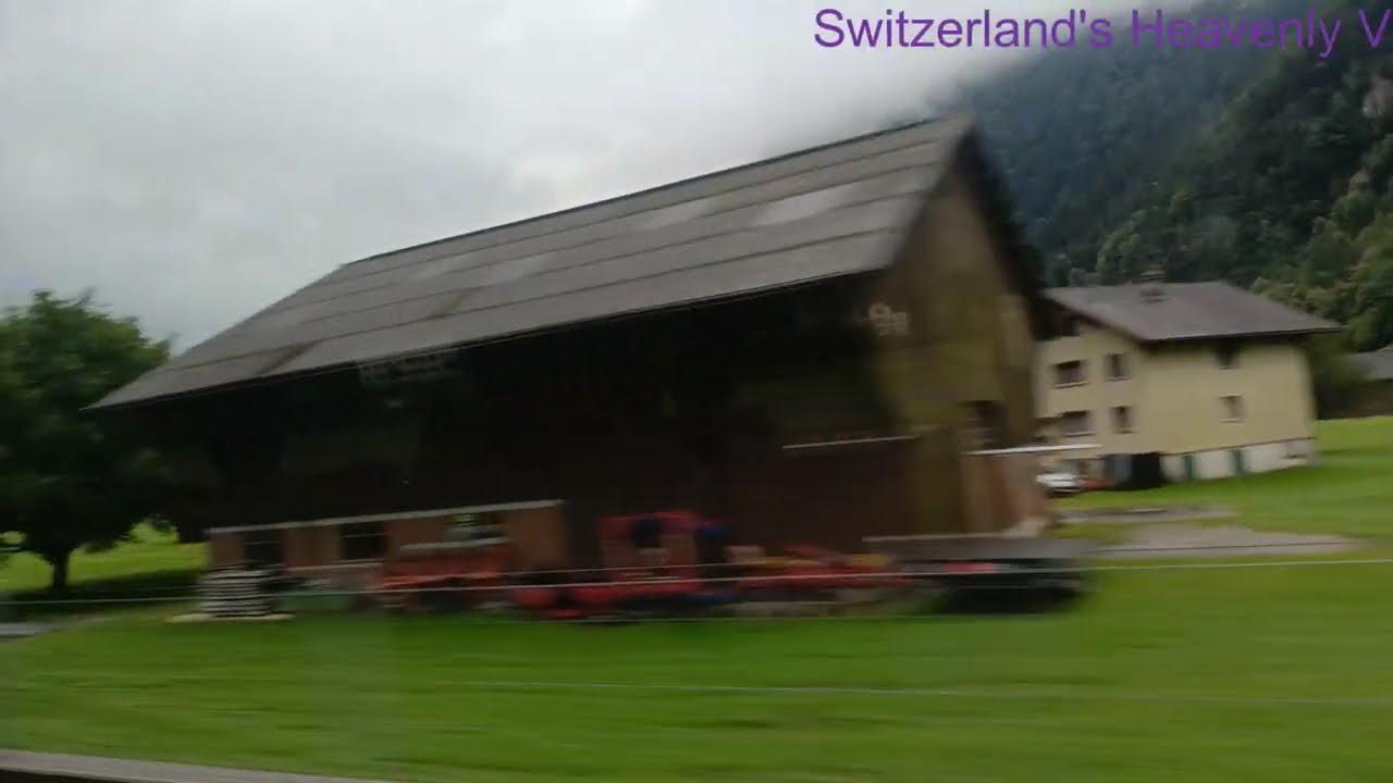 Switzerland's Heavenly Villages, surrounding Rainy Day  beautiful countryside views