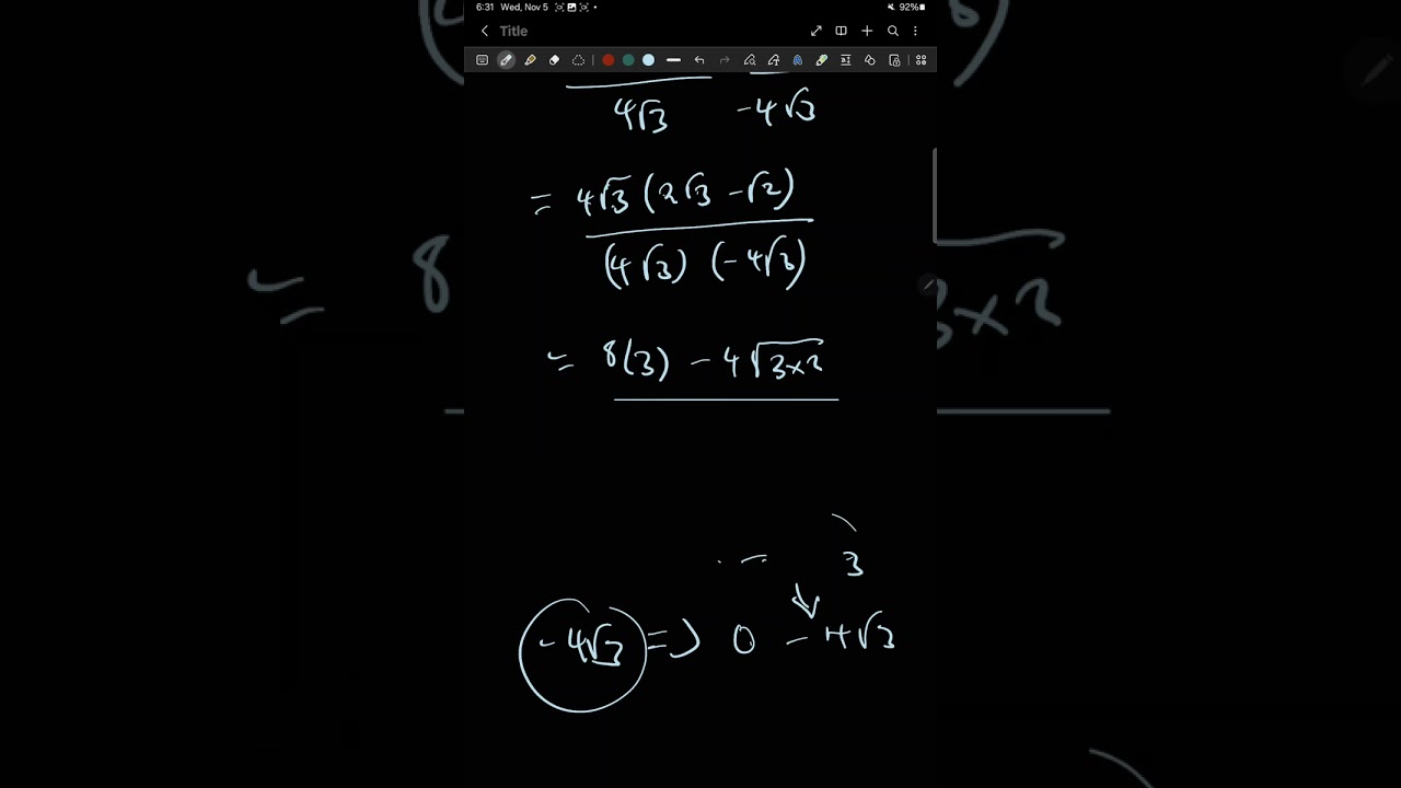 Rationalize part 1