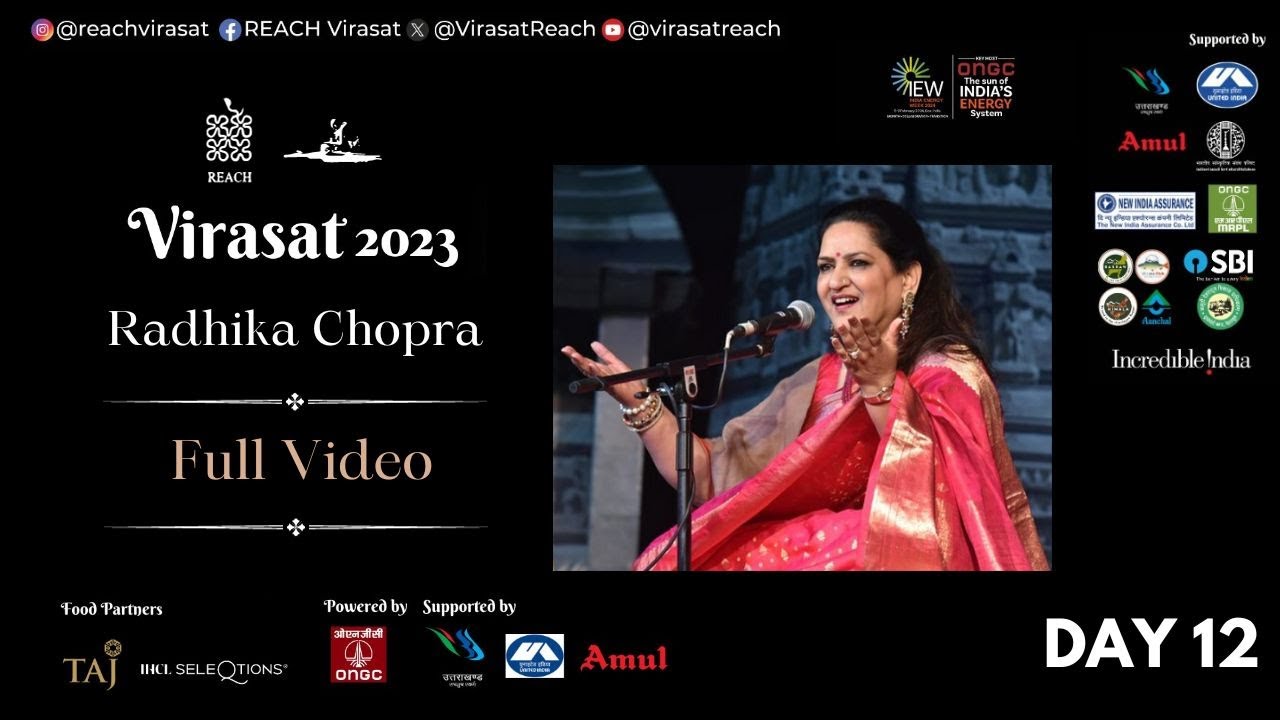 Aapki Yaad Aati Rahi Raat Bhar-Makhdoom & Faiz | Dr. Radhika Chopra | 7 November 2023 | Virasat 2023