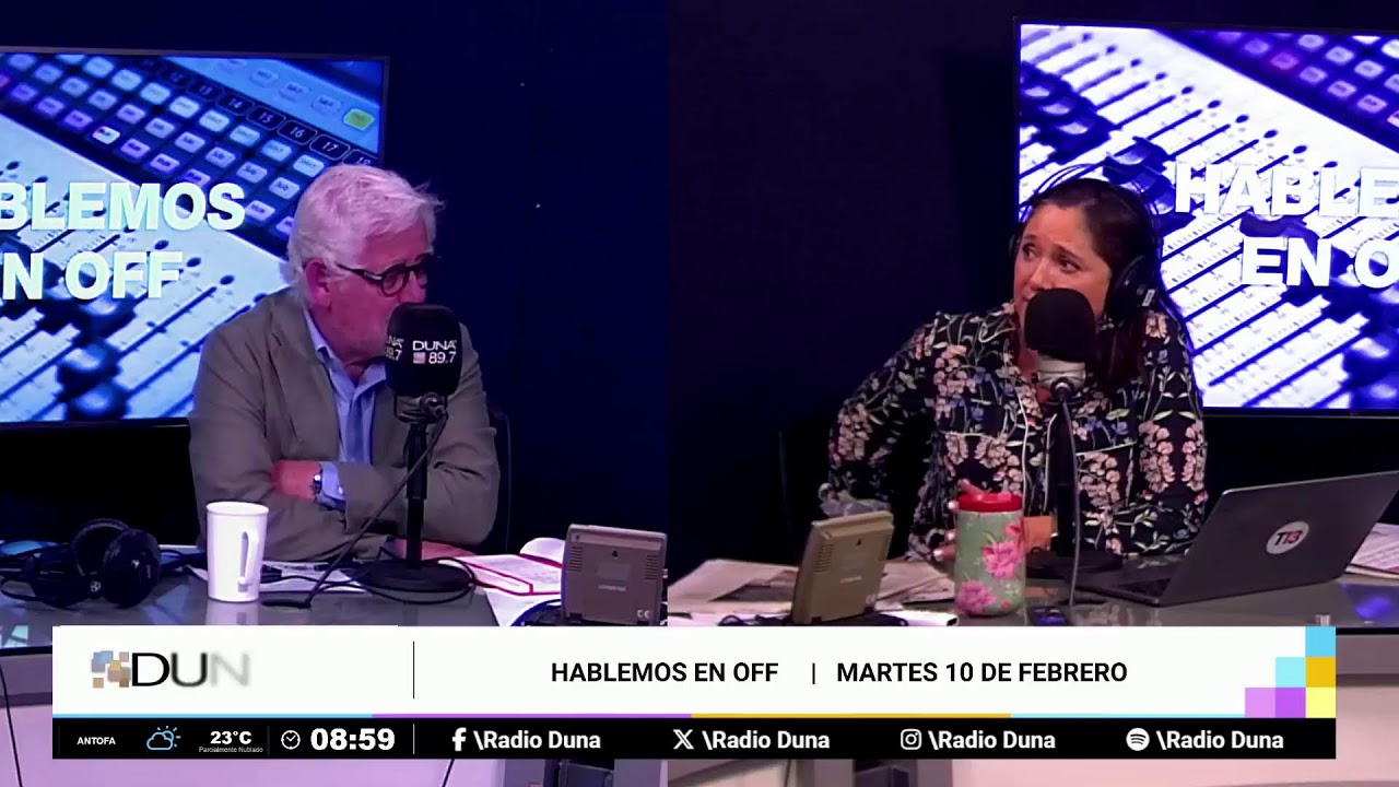 DUNA 89.7 FM |   HABLEMOS EN OFF  |   MARTES 10 DE FEBRERO