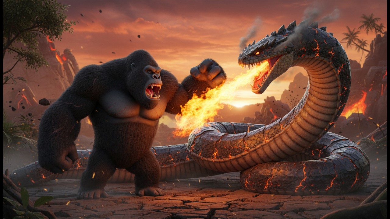 Kaiju Kong Clash King Kong vs Titanoboa: The Most Dangerous Hunt Yet | Monster War