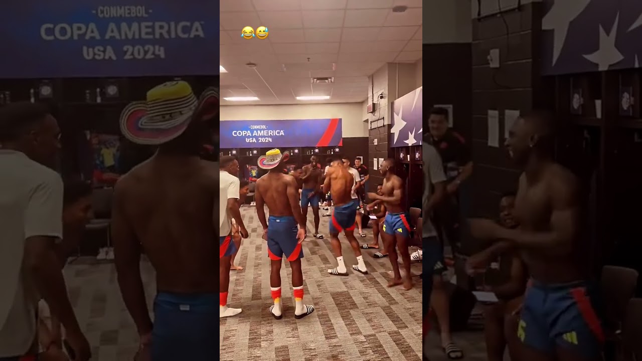 best celebration team of Colombia after advanced to the final Copa America 2024 #football #shorts